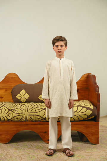 Ivory White Chikankari Kurta Set